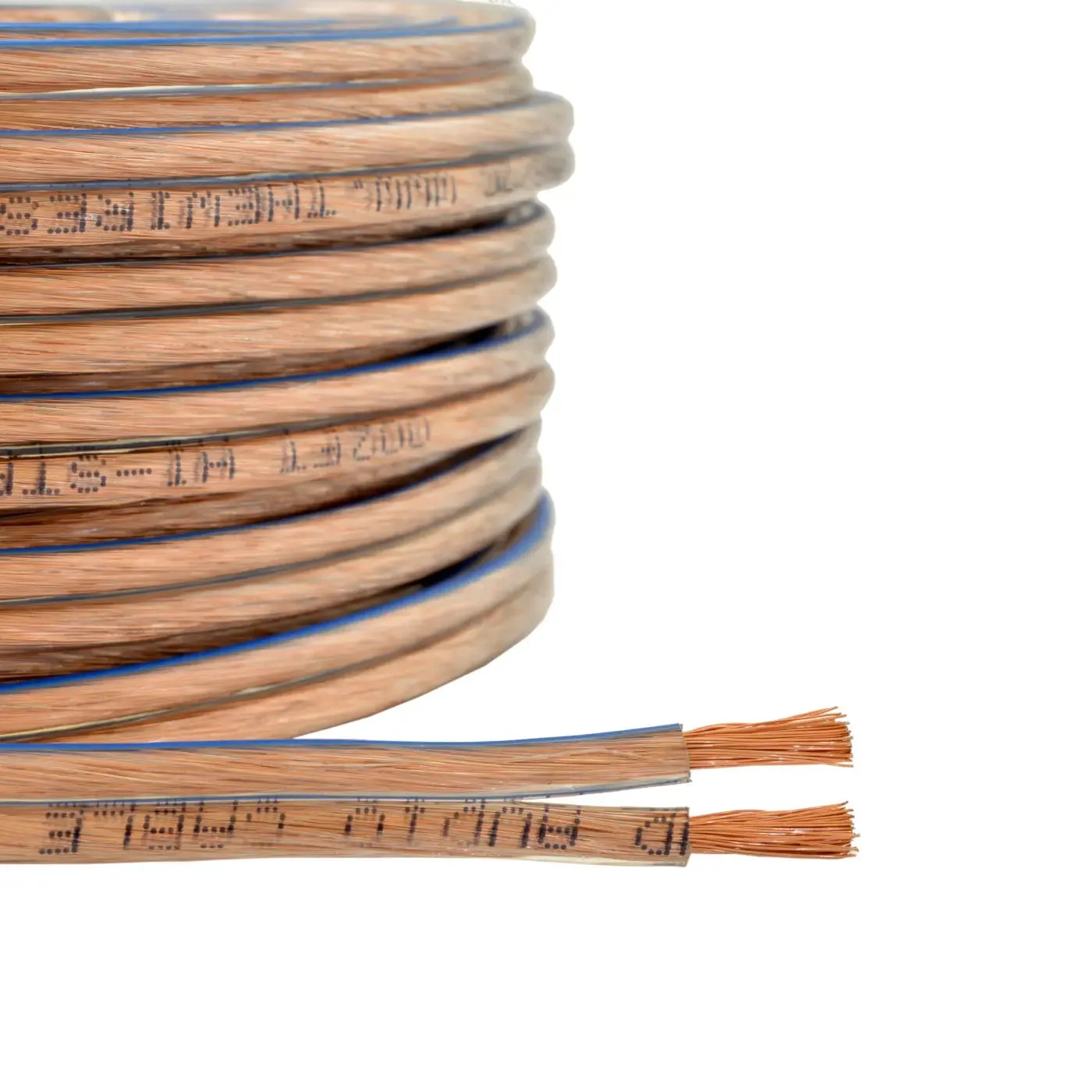 12 Gauge 2 Conductor 12/2 Clear 25ft Speaker Wire for Car & Home Audio