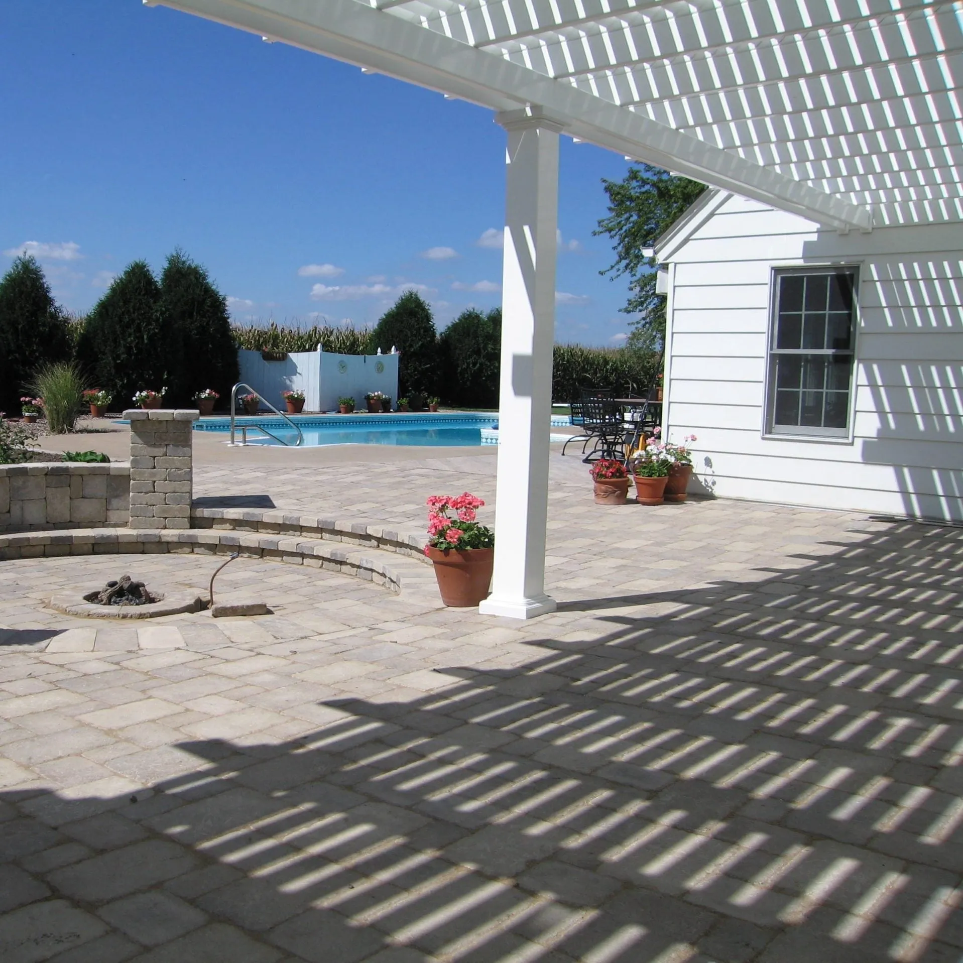 14' x 12' Wall-Mount Pergola Kit - Made in USA