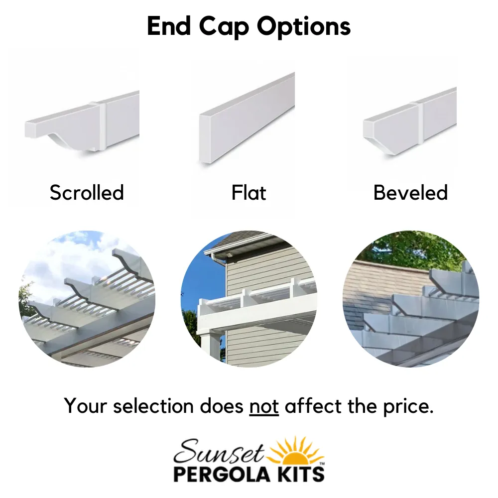 14' x 12' Wall-Mount Pergola Kit - Made in USA