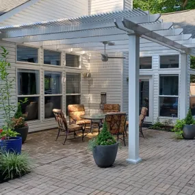 14' x 12' Wall-Mount Pergola Kit - Made in USA
