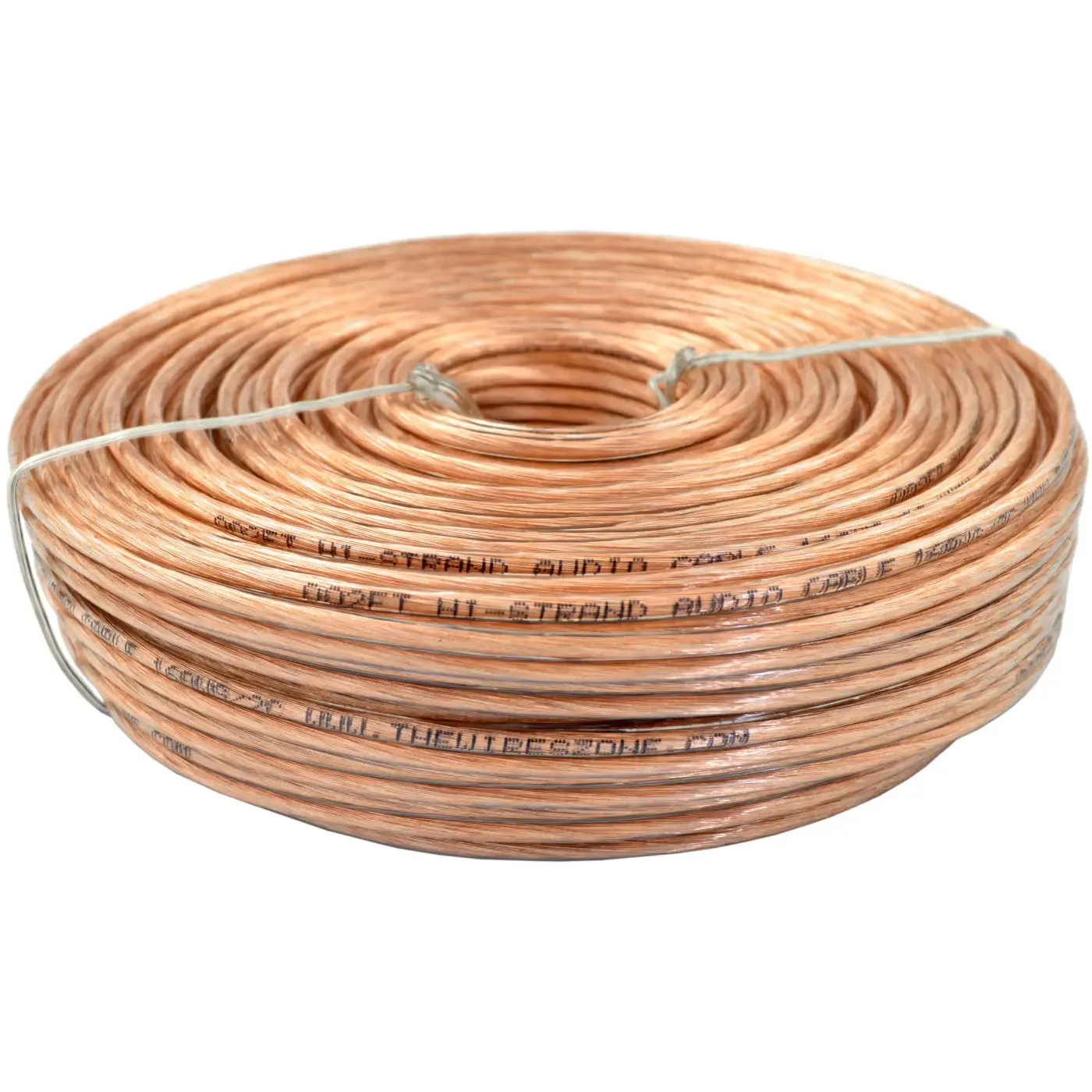 16 Gauge 2 Conductor 16/2 Clear  100ft Speaker Wire for Car/Home Audio