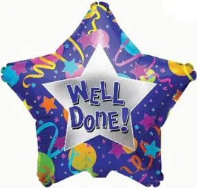18" Well Done Foil Balloon