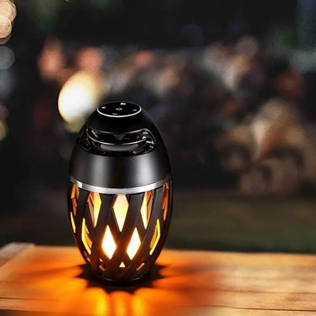 2-Pack: Margaritaville Bluetooth LED Flame Tiki-Torch Speaker with 3-Foot Pole