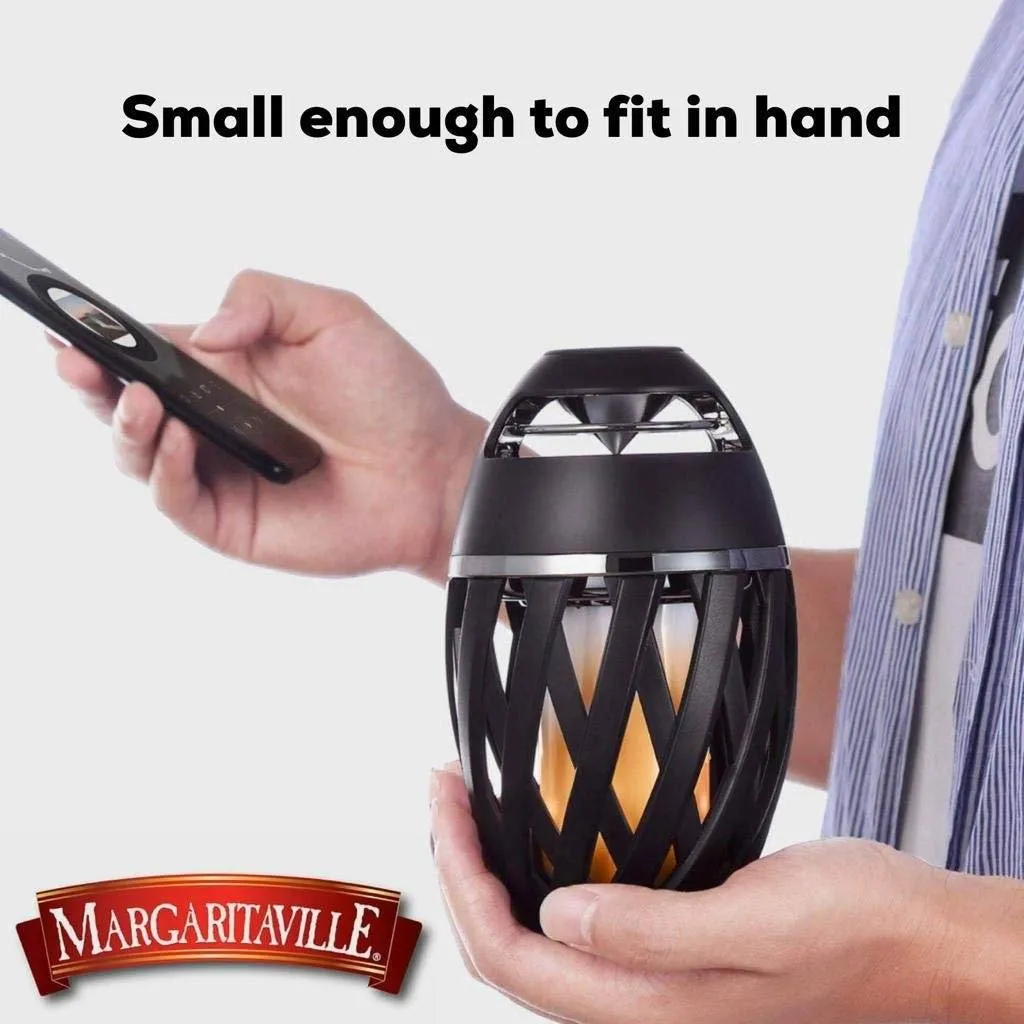 2-Pack: Margaritaville Bluetooth LED Flame Tiki-Torch Speaker with 3-Foot Pole