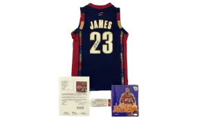2005-2006 Cleveland Cavaliers Signed Lebron James Jersey And Booklet With Game Ticket