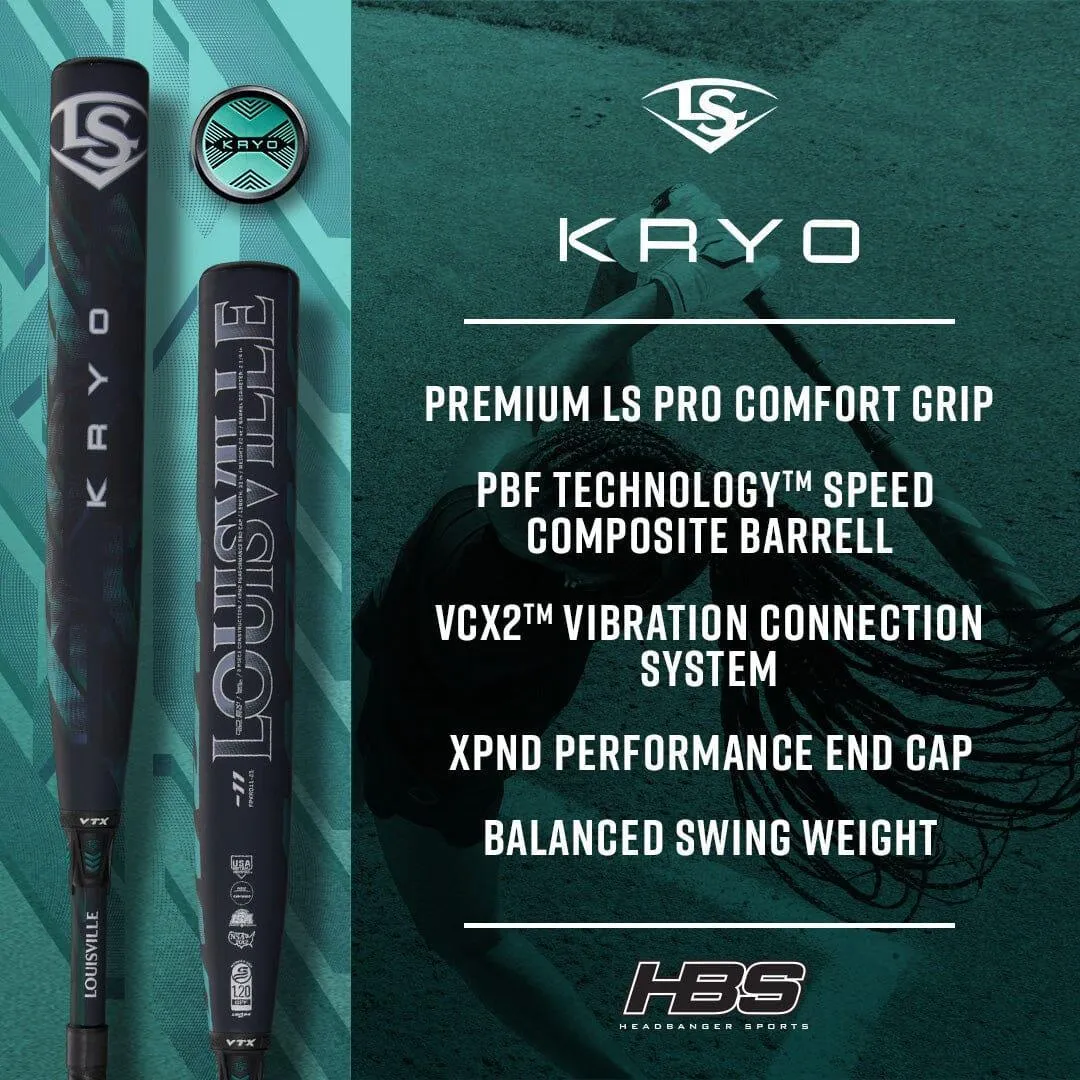 2025 Louisville Slugger KRYO (-11) Fastpitch Softball Bat: WBL2989010