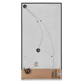 24.8 Cubic Feet Side-By-Side Refrigerator With Exterior Ice And Water And PrintShield Finish - Black
