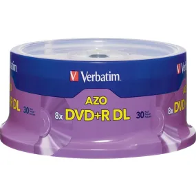 30Pk Dvd R Dl 8.5Gb, 8X Branded