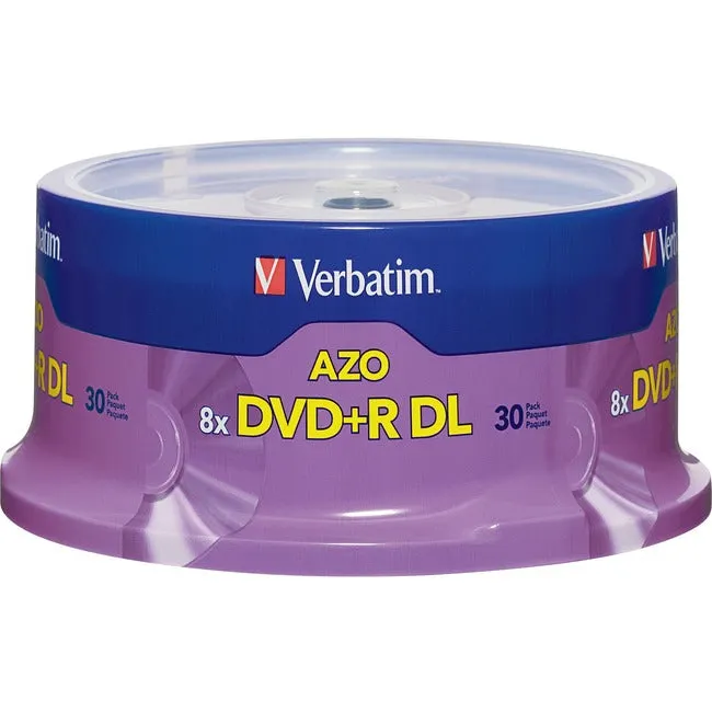30Pk Dvd R Dl 8.5Gb, 8X Branded