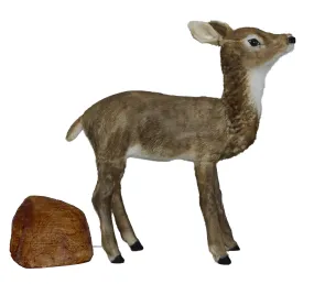 35" Animated Adult Natural Deer Head moves with Music