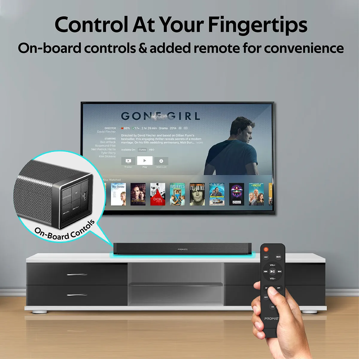 40W High Definition Wireless Stereo SoundBar