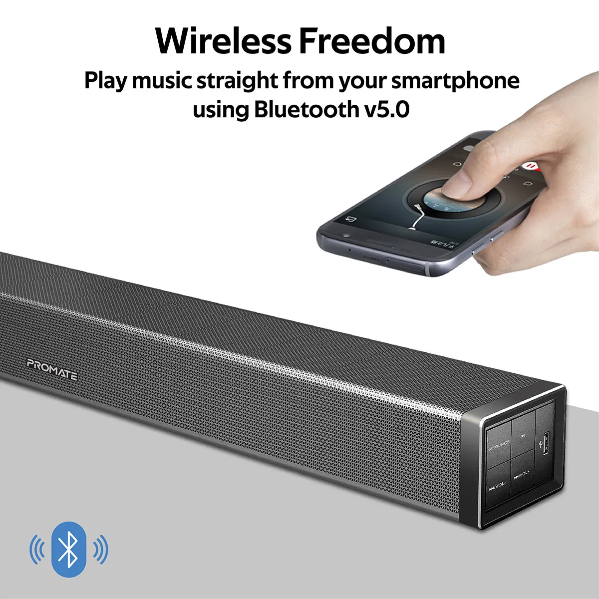 40W High Definition Wireless Stereo SoundBar
