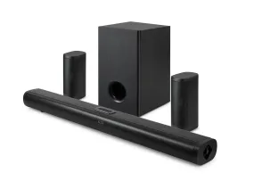 4.1Ch Bluetooth Entertainment Center with Wireless Rechargeable Rear Satellites & Subwoofer