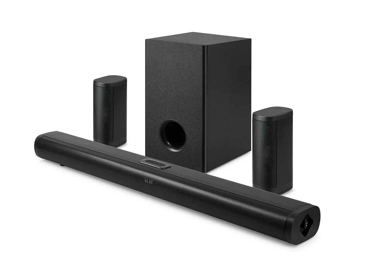 4.1Ch Bluetooth Entertainment Center with Wireless Rechargeable Rear Satellites & Subwoofer