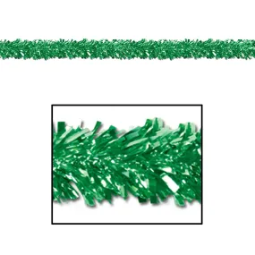 6-Ply Metallic Festooning Garland Green, 4in x 15ft
