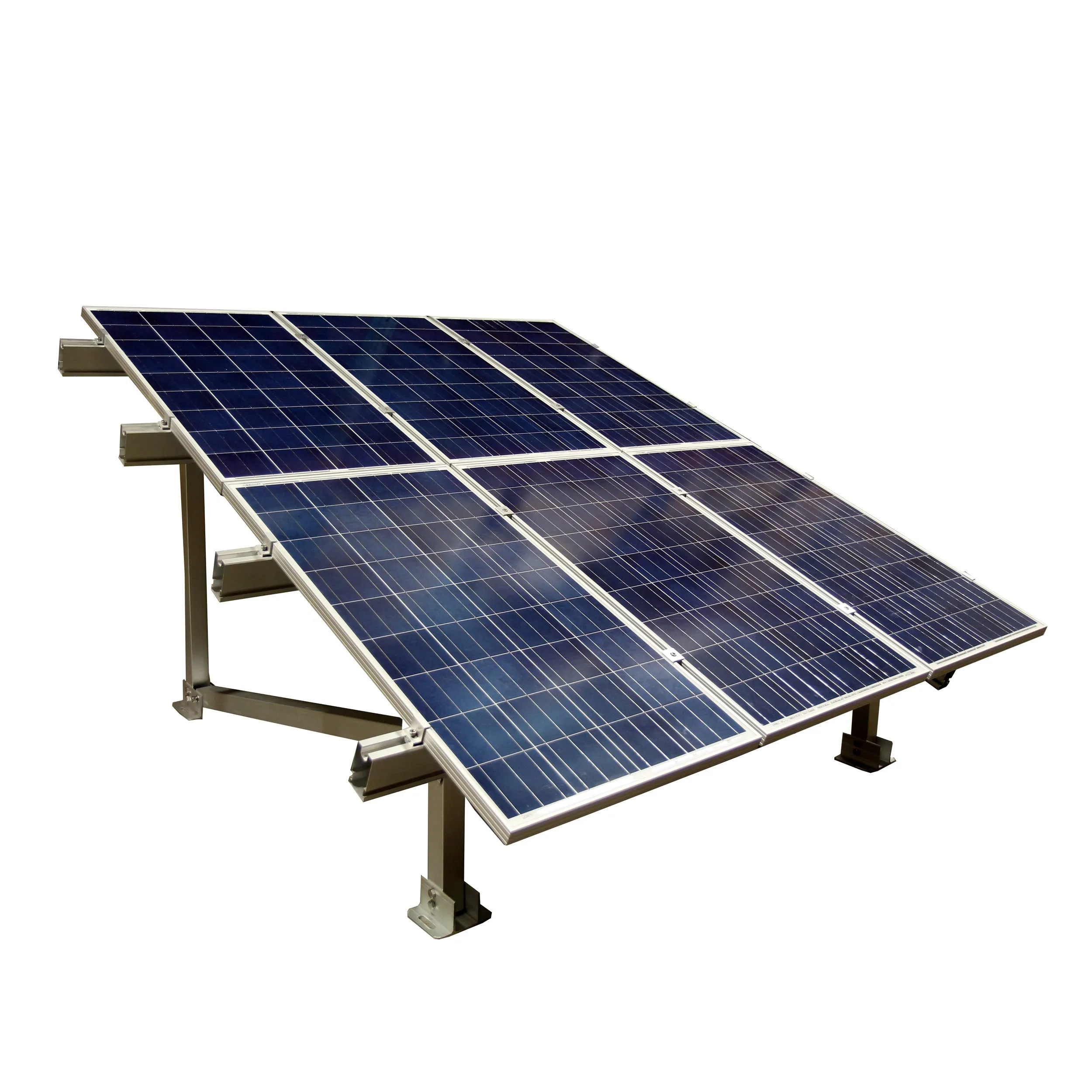 AIMS Power Solar Panel Rack Ground Mount | 120-170 Watt Panels | Fits 6 Panels