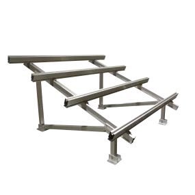 AIMS Power Solar Panel Rack Ground Mount | 120-170 Watt Panels | Fits 6 Panels