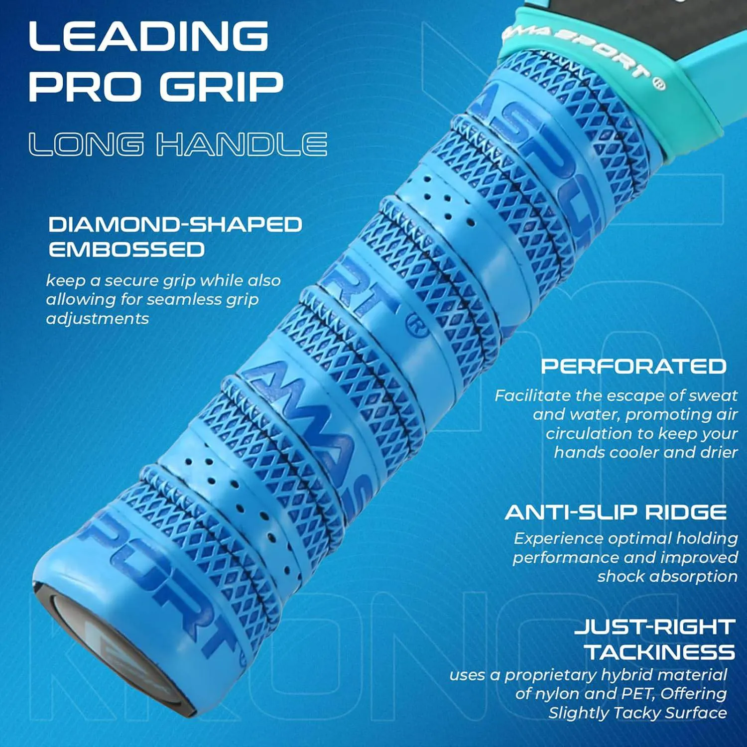 AMA SPORT Kronos Raw 3K Pickleball Paddle (USAPA Approved)