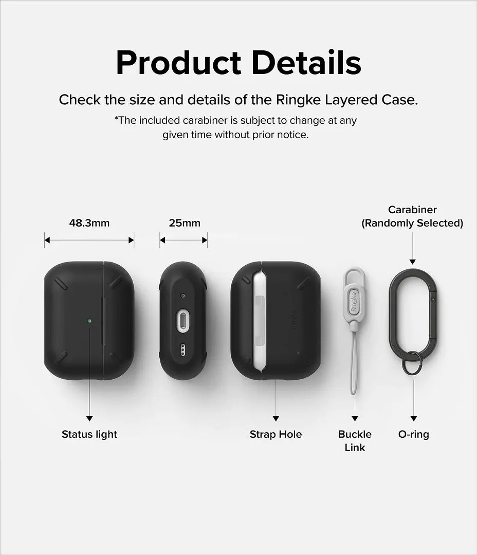 Apple AirPods Pro (2nd) Layered Case Black by Ringke