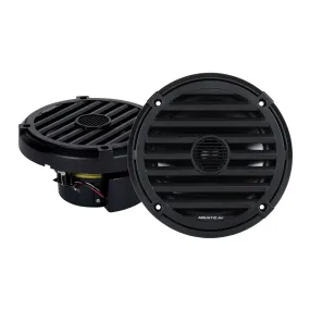 Aquatic AV EL422 6.5" Waterproof LED Cone Marine ELITE Speakers 240W Black (Pair)
