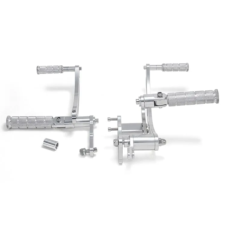 Attitude Inc Billet Forward Control kit, Polished, 4 in Forward, For Harley-Davidson Street Glide 2009-2020, Kit