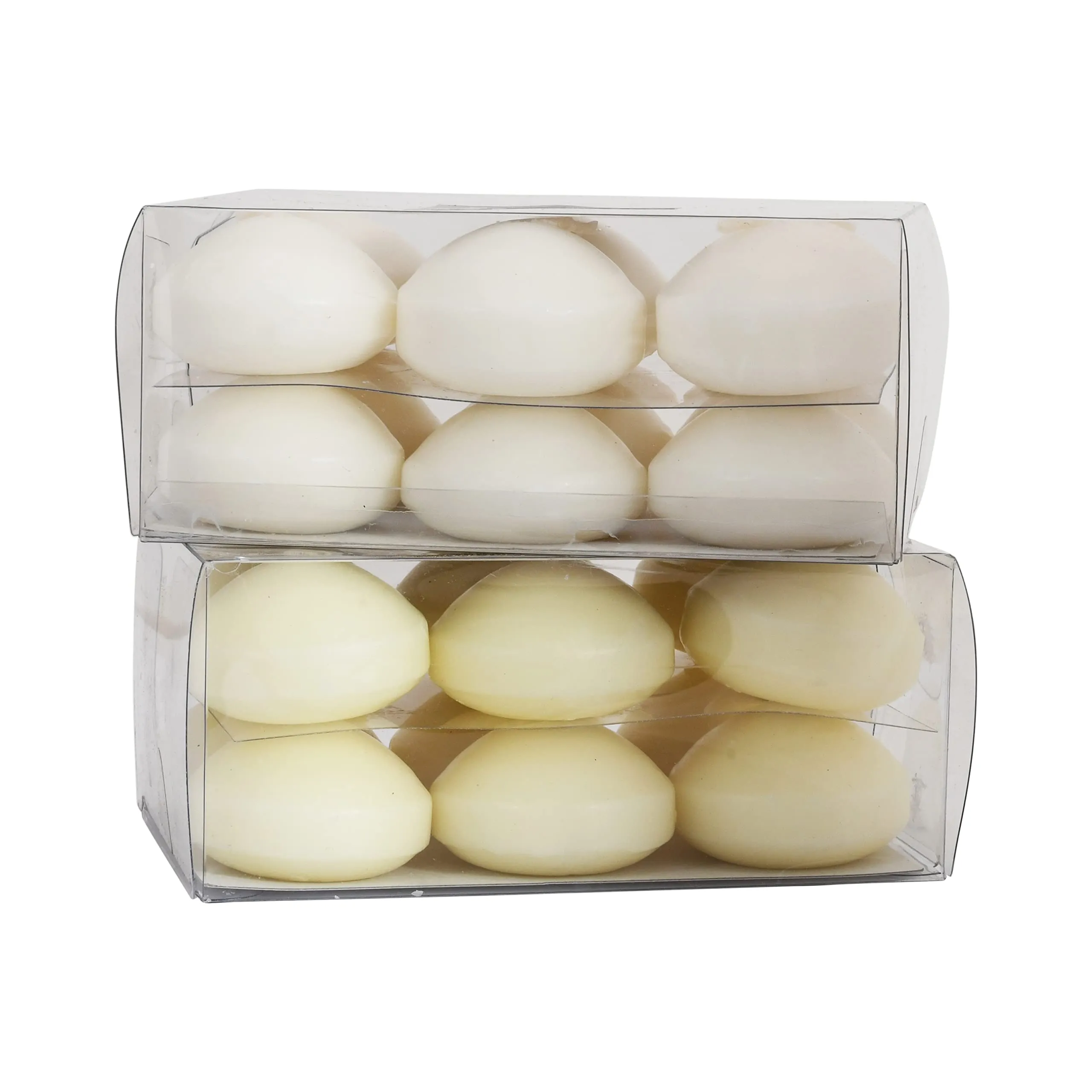 AURA Floating Nuggets Ivory & White Candle - Pack of 24