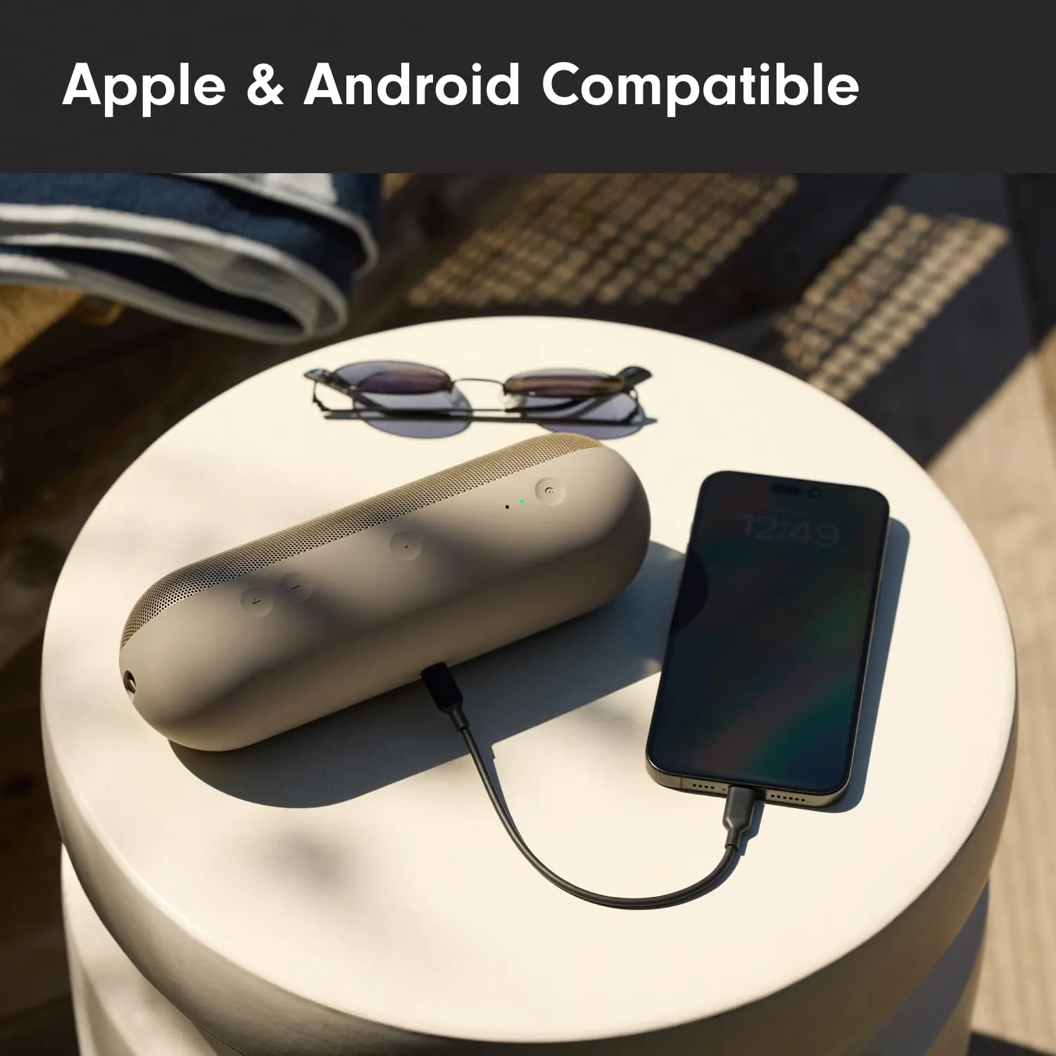 Beats Pill - Wireless Bluetooth Speaker with AppleCare  (2 Years) - Champagne Gold