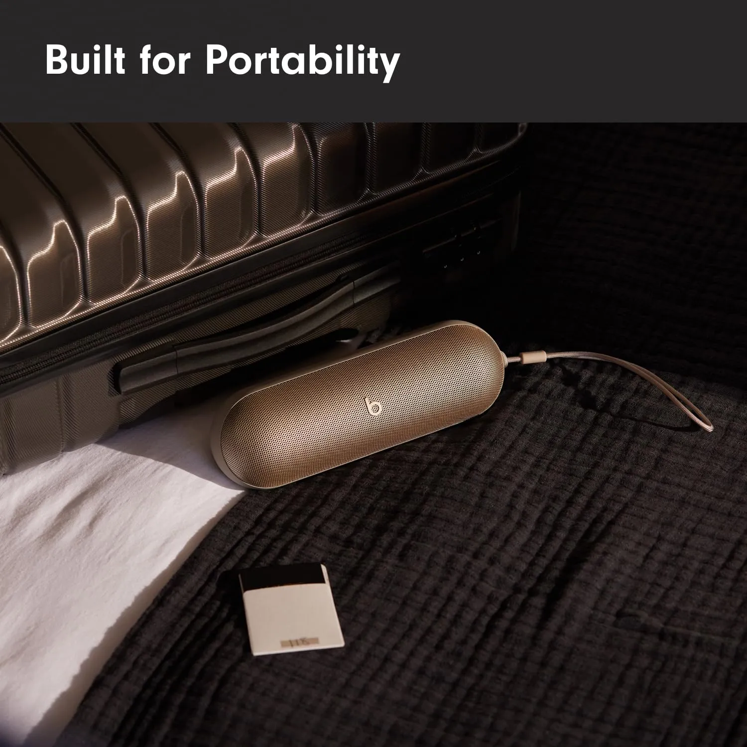 Beats Pill - Wireless Bluetooth Speaker with AppleCare  (2 Years) - Champagne Gold