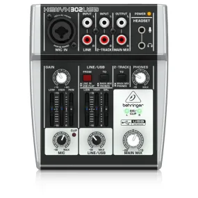 Behringer Xenyx 302USB Analog Mixer