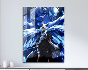 Bleach Hitsugaya Toshiro Hollow Bankai Metal Poster