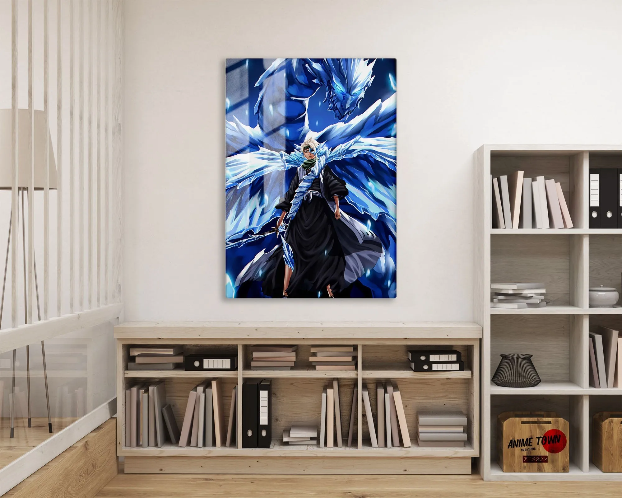 Bleach Hitsugaya Toshiro Hollow Bankai Metal Poster