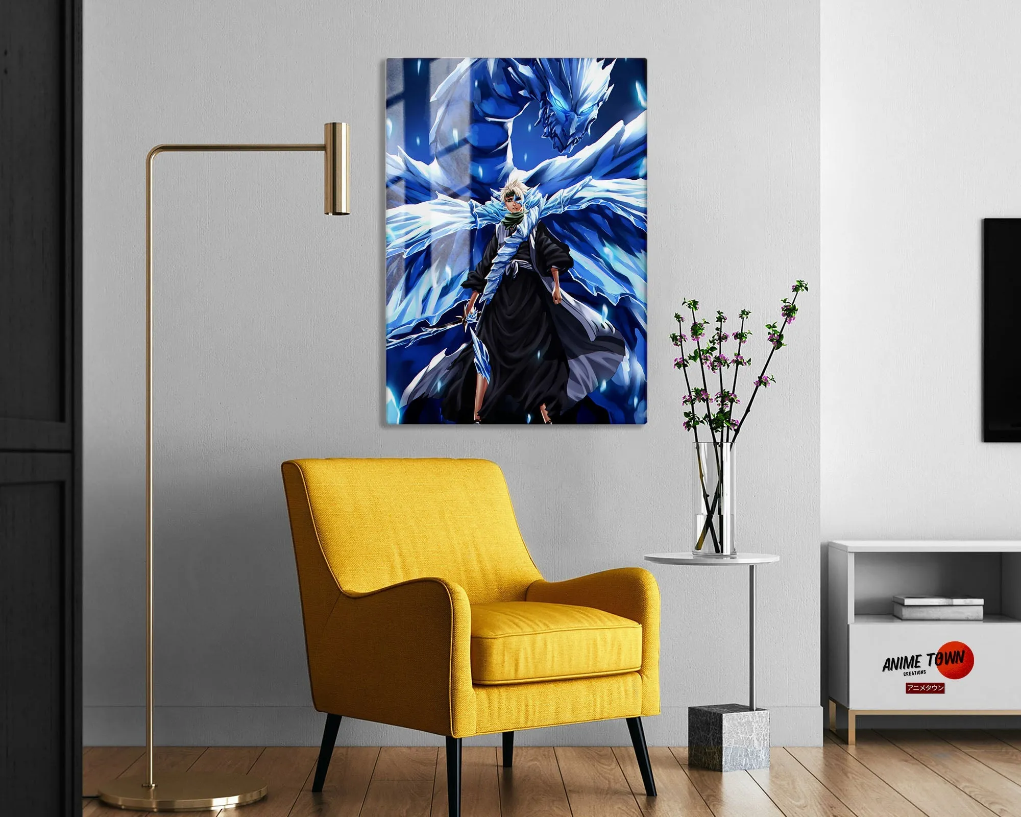 Bleach Hitsugaya Toshiro Hollow Bankai Metal Poster