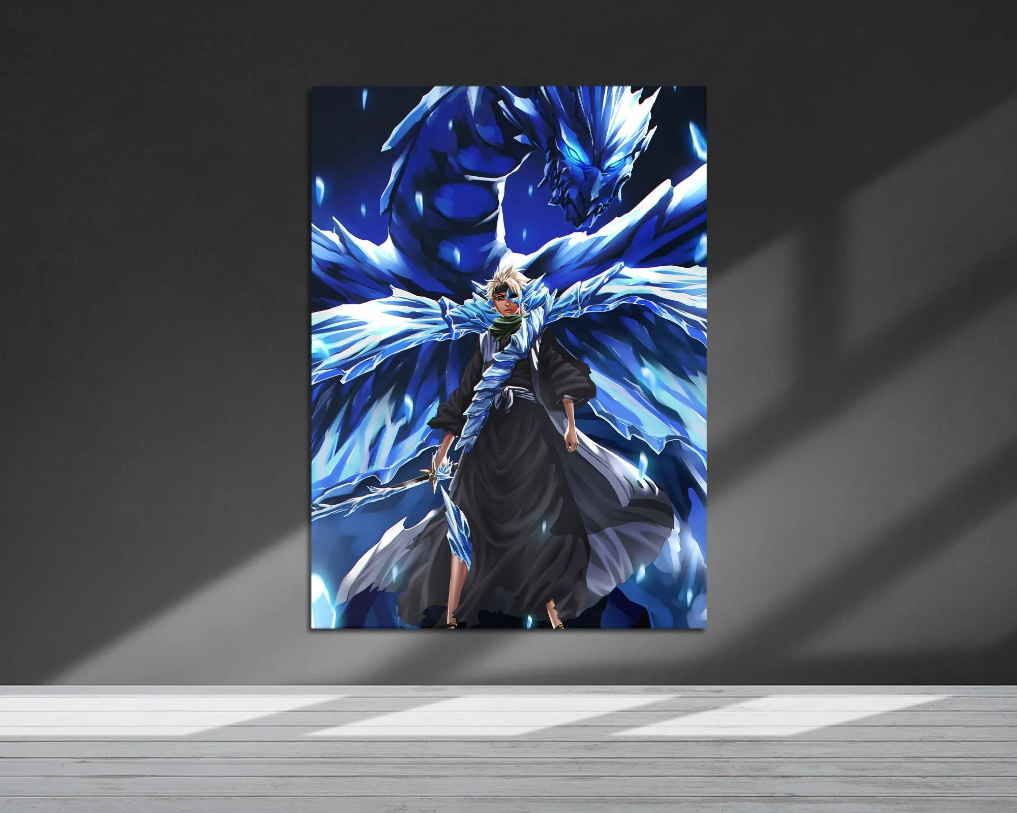 Bleach Hitsugaya Toshiro Hollow Bankai Metal Poster
