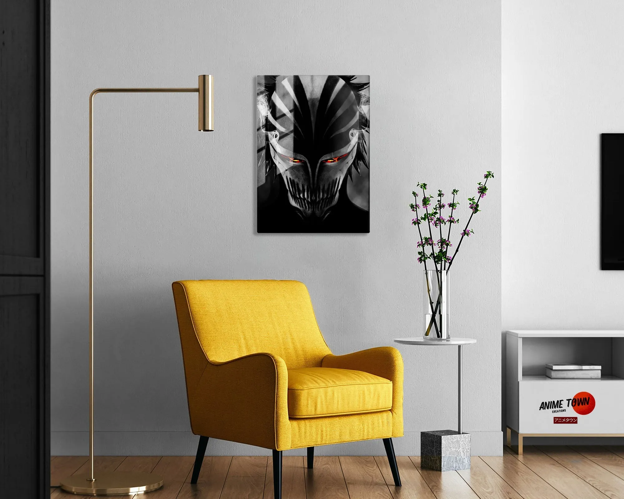 Bleach Hollow Mask Metal Poster