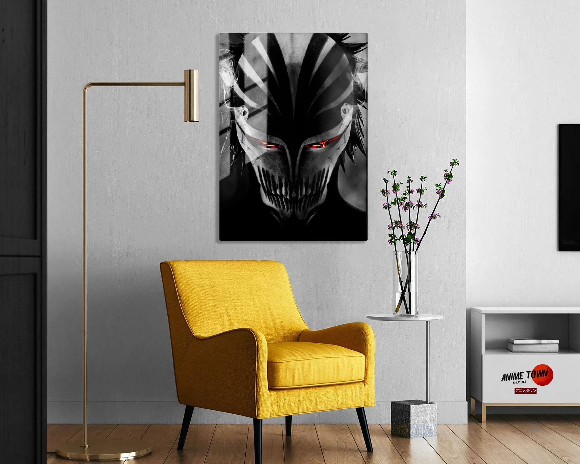 Bleach Hollow Mask Metal Poster