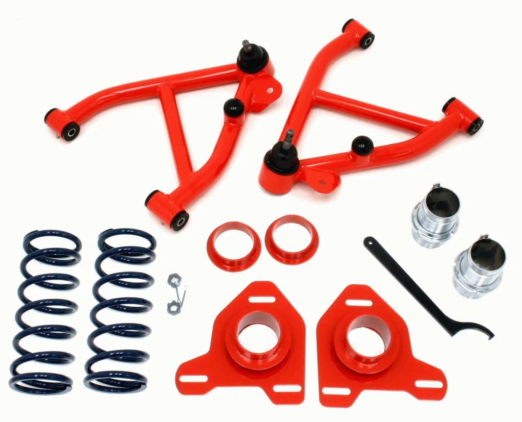 BMR Coilover Conversion Kits Chevy Camaro / Pontiac Firebird (84-92) Red or Black Hammertone