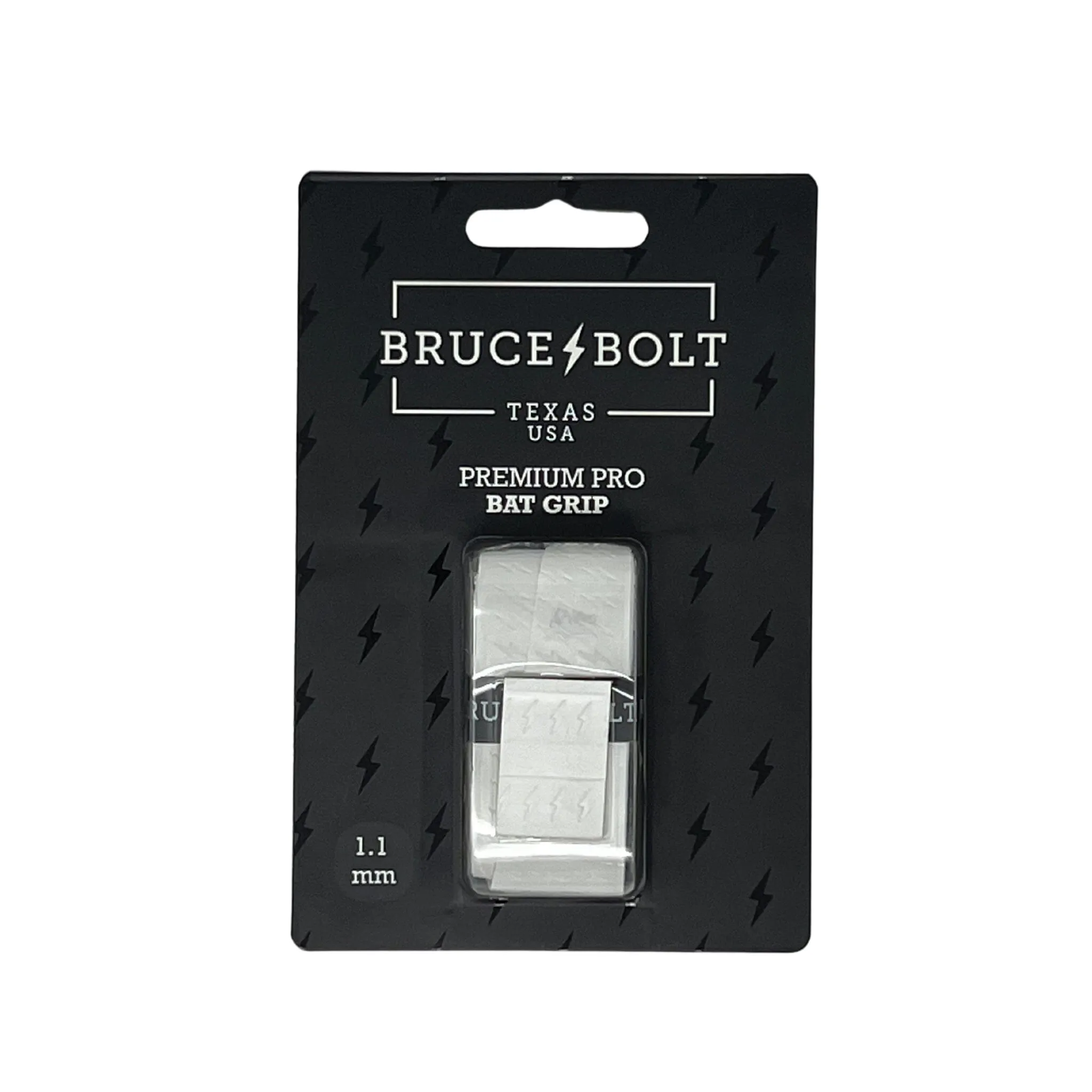 BRUCE BOLT Premium Pro Bat Grip - WHITE