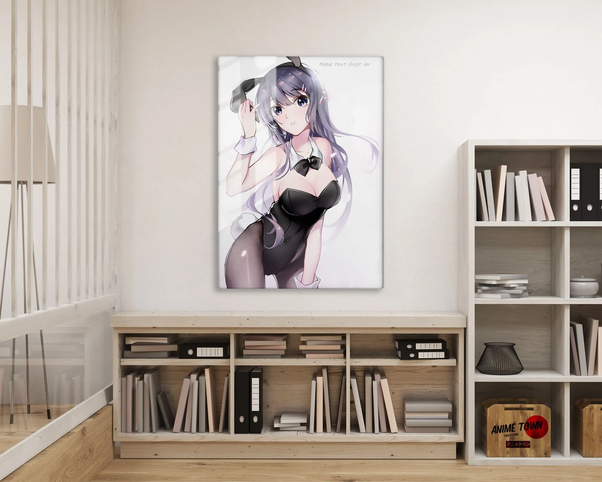 Bunny Girl Senpai Please Don't Forget Me Metal Poster