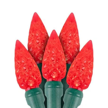 C6 70L LED Christmas Lights Red