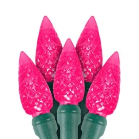 C6 LED Christmas Lights 35L Pink