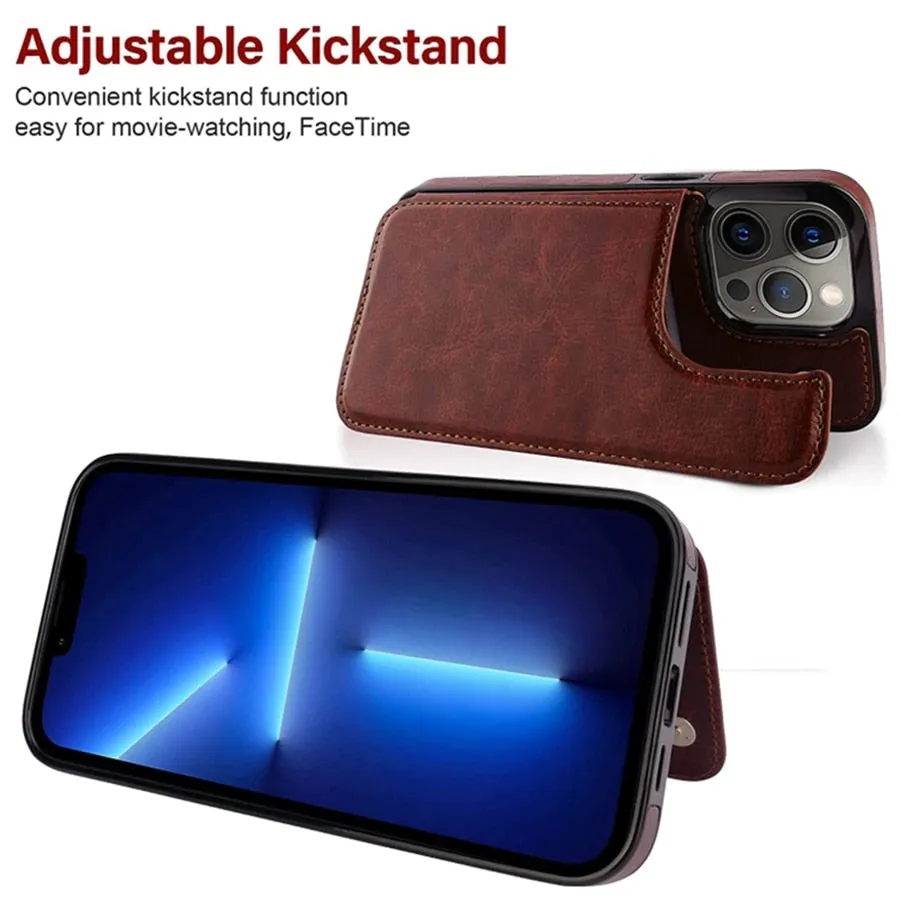 Case For iPhone  with Multi Card Holder Case Cover