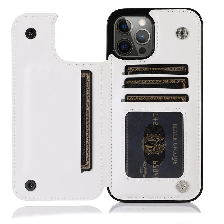 Case For iPhone  with Multi Card Holder Case Cover