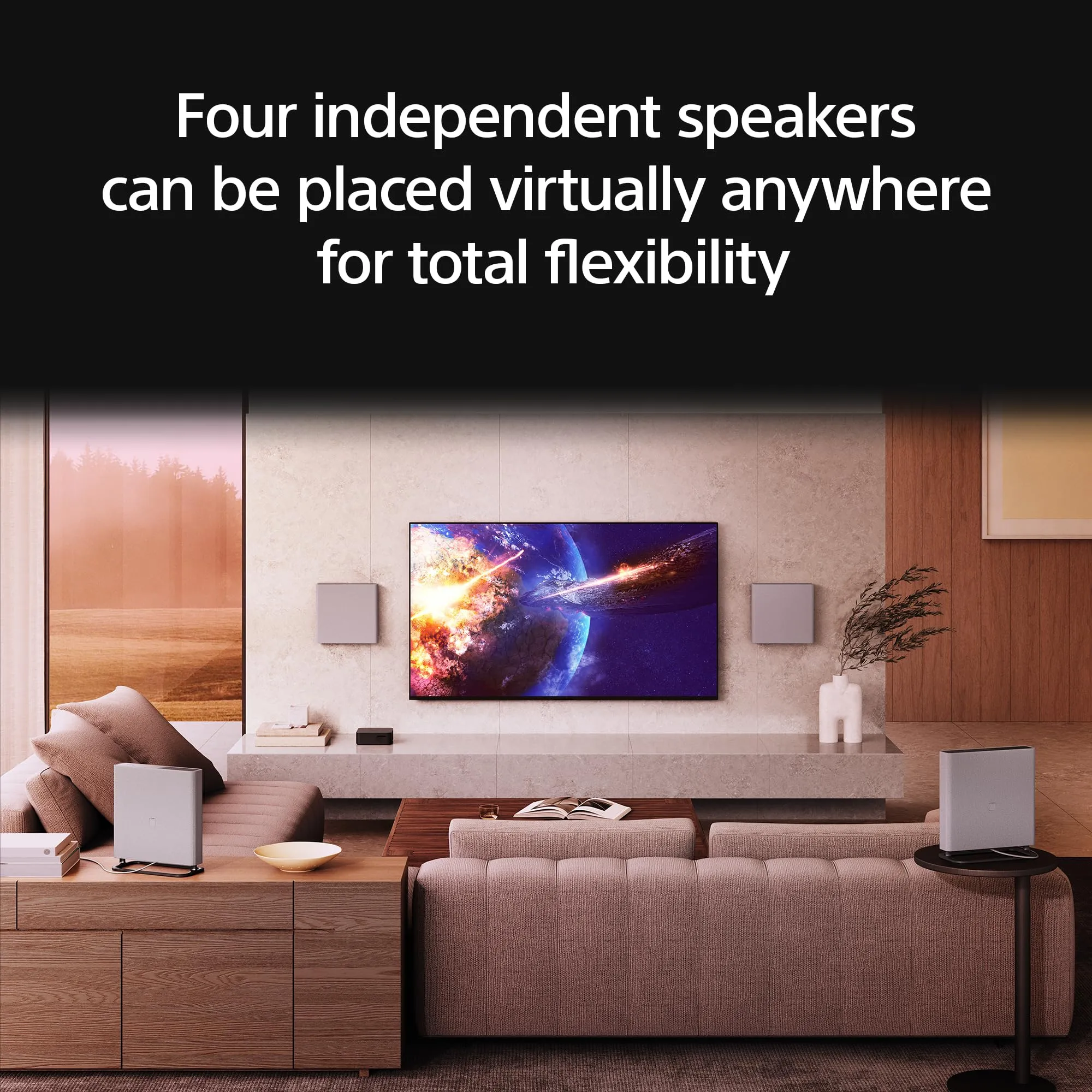 Certified Refurbished - Sony - BRAVIA Theater Quad with 16 total speakers - Gray