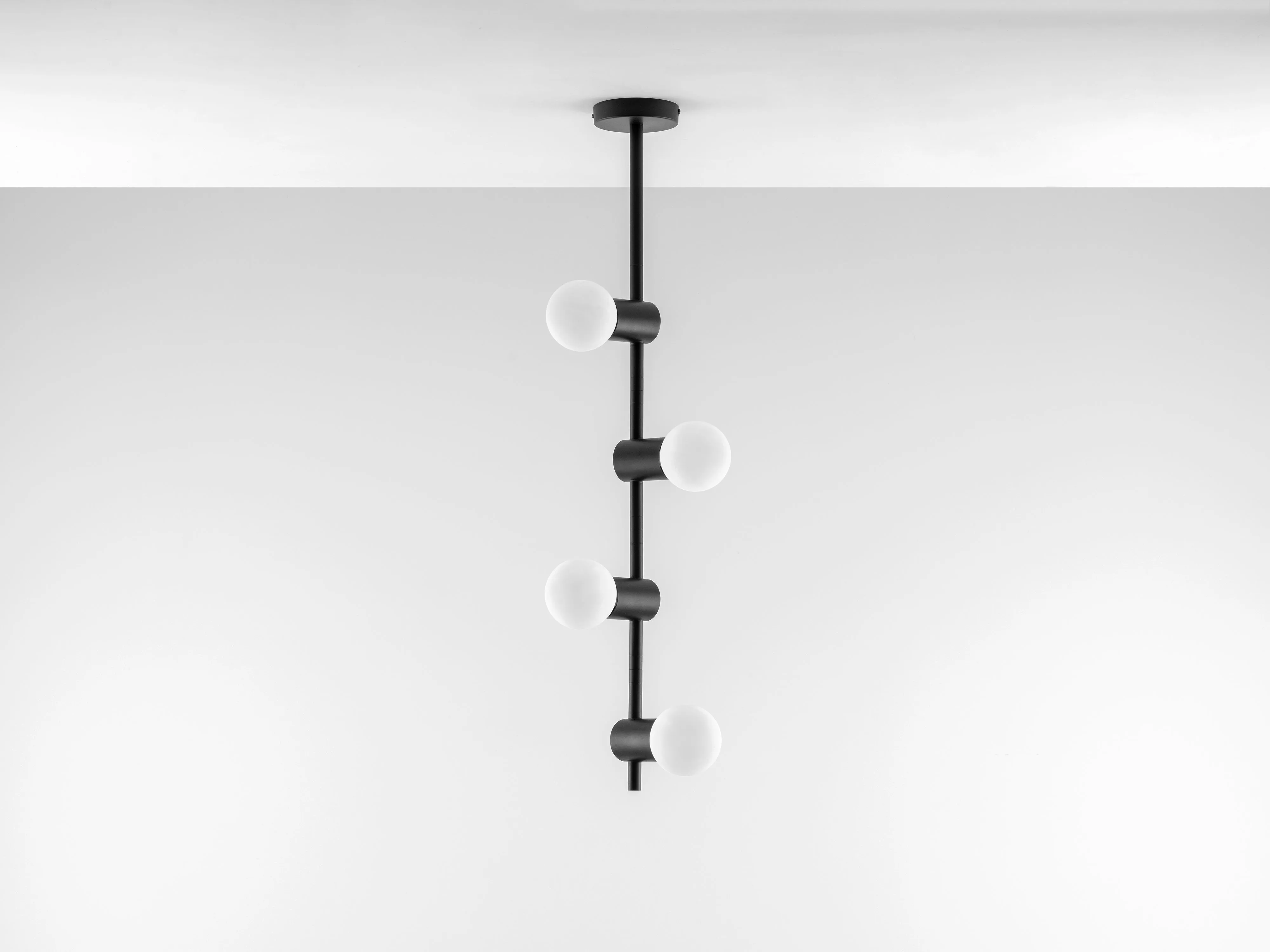 Charcoal grey angled ceiling light