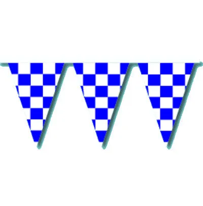 Checkered Race Track V-Shaped Pennants String