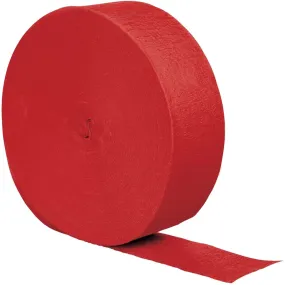 Classic Red Crepe Streamers 500ft