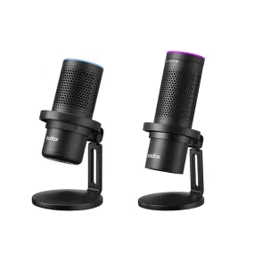 [CLEARANCE] Godox EM68 EM68G RGB USB Cardioid Condenser Microphone with USB Type-C Port, Quick-Tap Mute Button and Shock-Absorbing Bracket for Gaming, Streaming, and Podcasting