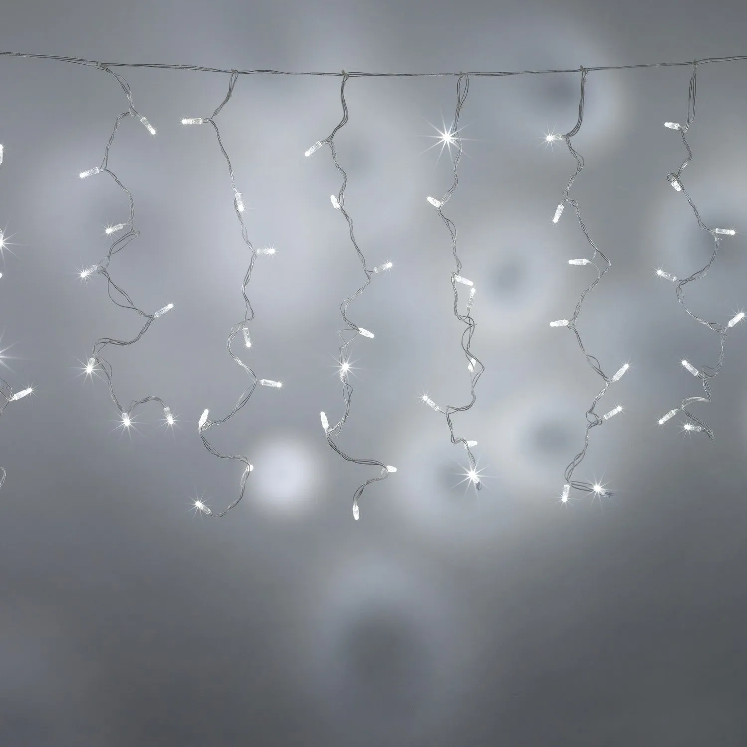 Core Connect 18m x 1m 864 White Connectable Curtain Lights Clear Cable