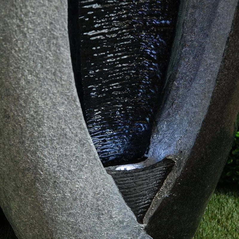 Couple Heart Rippled Sheet Water Feature