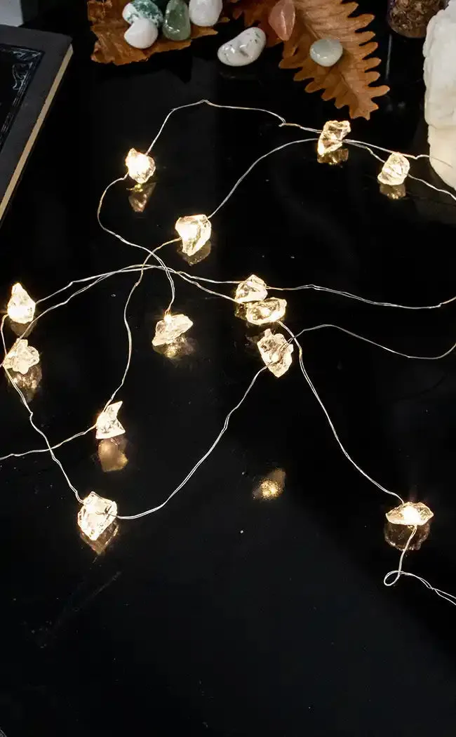 Crystal String Lights | Clear Quartz